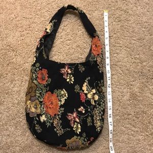 Beaded velvet tote